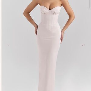 House of CB Strapless Blush Dress